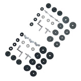 Maxbell 23 Pieces Attachment Cymbal Felts Washers Wing Nuts Cymbal Replacement grey