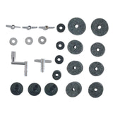 Maxbell 23 Pieces Attachment Cymbal Felts Washers Wing Nuts Cymbal Replacement grey