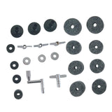Maxbell 23 Pieces Attachment Cymbal Felts Washers Wing Nuts Cymbal Replacement grey