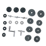 Maxbell 23 Pieces Attachment Cymbal Felts Washers Wing Nuts Cymbal Replacement grey