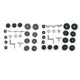 Maxbell 23 Pieces Attachment Cymbal Felts Washers Wing Nuts Cymbal Replacement grey