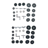 Maxbell 23 Pieces Attachment Cymbal Felts Washers Wing Nuts Cymbal Replacement grey
