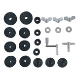 Maxbell 23 Pieces Attachment Cymbal Felts Washers Wing Nuts Cymbal Replacement black