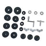 Maxbell 23 Pieces Attachment Cymbal Felts Washers Wing Nuts Cymbal Replacement black