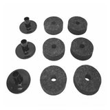 Maxbell 23 Pieces Attachment Cymbal Felts Washers Wing Nuts Cymbal Replacement black