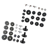 Maxbell 21 Pieces Replacement Cymbal Felt Washer Drum Accessories Drum Set Equipment black
