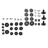Maxbell 21 Pieces Replacement Cymbal Felt Washer Drum Accessories Drum Set Equipment black