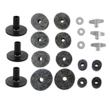 Maxbell 21 Pieces Replacement Cymbal Felt Washer Drum Accessories Drum Set Equipment grey
