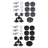 Maxbell Drum Sets Replacement Cymbal Felt Washer Drum Accessories Replacement Kit grey