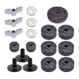 Maxbell Drum Sets Replacement Cymbal Felt Washer Drum Accessories Replacement Kit grey