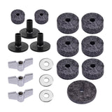 Maxbell Drum Sets Replacement Cymbal Felt Washer Drum Accessories Replacement Kit grey