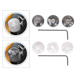 Maxbell 3 Pieces Electric Guitar Bass Potentiometer Caps Dome for Electric Guitar Black