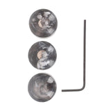 Maxbell 3 Pieces Electric Guitar Bass Potentiometer Caps Dome for Electric Guitar Black
