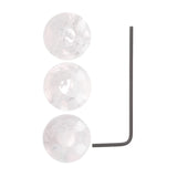 Maxbell 3 Pieces Electric Guitar Bass Potentiometer Caps Dome for Electric Guitar White