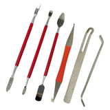 Maxbell Professional Saxophone Repair Tool Durable for Saxophone Luthier Repair Kit 6 Piece