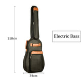 Maxbell Electric Bass Bag Waterproof Double Shoulder Straps Durable ,8mm Padding