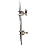 Maxbell Silver Bass Drum Cowbell Holder with 2 Fixed Locks Durable for Drummer Gifts