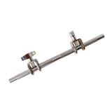 Maxbell Silver Bass Drum Cowbell Holder with 2 Fixed Locks Durable for Drummer Gifts