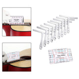 Maxbell Guitar Tools Accessories Silver Repair Set for Bass Guitar Electric Guitar