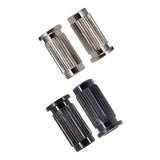 Maxbell Guitar Bridge Metal Durable Sturdy Studs Replacement for Electric Guitar Silver
