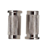 Maxbell Guitar Bridge Metal Durable Sturdy Studs Replacement for Electric Guitar Silver