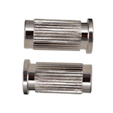 Maxbell Guitar Bridge Metal Durable Sturdy Studs Replacement for Electric Guitar Silver