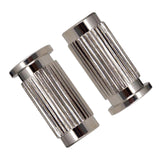 Maxbell Guitar Bridge Metal Durable Sturdy Studs Replacement for Electric Guitar Silver