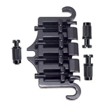 Maxbell Zinc Alloy Bridge Tailpiece Replacement Instrument Durable Pull String Plate black
