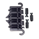 Maxbell Zinc Alloy Bridge Tailpiece Replacement Instrument Durable Pull String Plate black