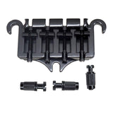 Maxbell Zinc Alloy Bridge Tailpiece Replacement Instrument Durable Pull String Plate black