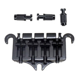 Maxbell Zinc Alloy Bridge Tailpiece Replacement Instrument Durable Pull String Plate black