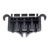 Maxbell Zinc Alloy Bridge Tailpiece Replacement Instrument Durable Pull String Plate black