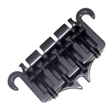 Maxbell Zinc Alloy Bridge Tailpiece Replacement Instrument Durable Pull String Plate black