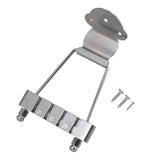 Maxbell Zinc Alloy Tailpiece Bridge with 3 Screws for 4 String Jazz Guitar