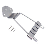 Maxbell Zinc Alloy Tailpiece Bridge with 3 Screws for 4 String Jazz Guitar