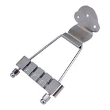 Maxbell Zinc Alloy Tailpiece Bridge with 3 Screws for 4 String Jazz Guitar
