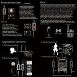 Maxbell Transmitter Receiver System Stable for Recording Studios Speaking
