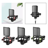 Maxbell Microphone Shock Mount Suspension for Condenser Microphone Broadcasting red