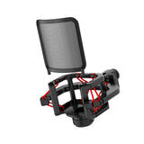 Maxbell Microphone Shock Mount Suspension for Condenser Microphone Broadcasting red