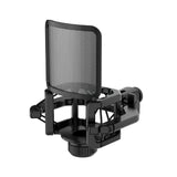 Maxbell Microphone Shock Mount Suspension for Condenser Microphone Broadcasting black