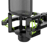 Maxbell Microphone Shock Mount Suspension for Condenser Microphone Broadcasting green