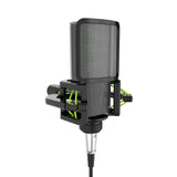 Maxbell Microphone Shock Mount Suspension for Condenser Microphone Broadcasting green