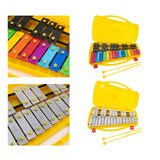 Maxbell Glockenspiel and Two Mallets Perfectly Gift for Children Toddlers Kids Colorful
