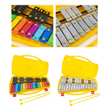 Maxbell Glockenspiel and Two Mallets Perfectly Gift for Children Toddlers Kids Colorful