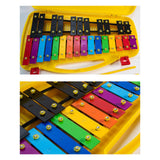 Maxbell Glockenspiel and Two Mallets Perfectly Gift for Children Toddlers Kids Colorful