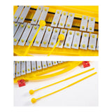 Maxbell Glockenspiel and Two Mallets Perfectly Gift for Children Toddlers Kids Silver
