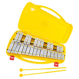 Maxbell Glockenspiel and Two Mallets Perfectly Gift for Children Toddlers Kids Silver