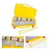 Maxbell Glockenspiel and Two Mallets Perfectly Gift for Children Toddlers Kids Silver