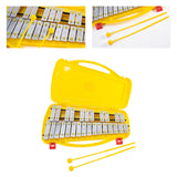 Maxbell Glockenspiel and Two Mallets Perfectly Gift for Children Toddlers Kids Silver