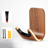 Maxbell Wood Wall Mounted Hanger Hook Display Rack Hanging Shelf Easy to Install for Guitar